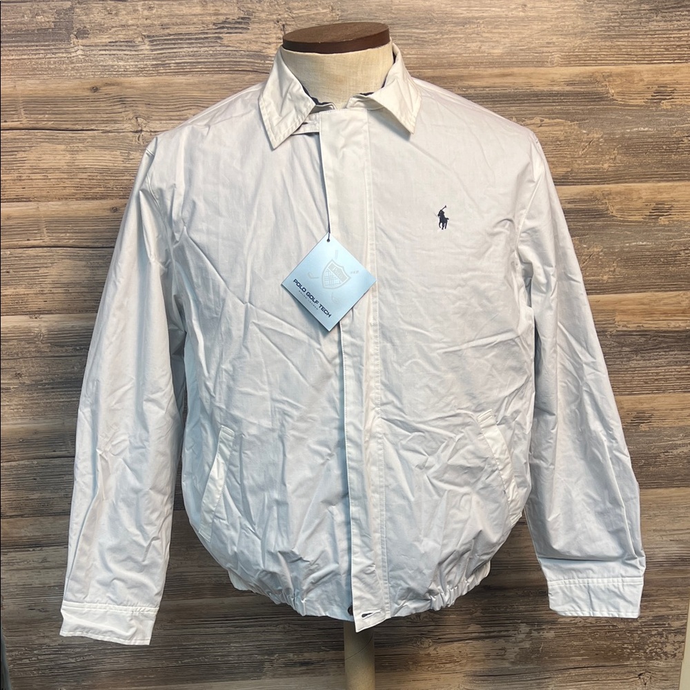 Vintage Polo Golf Men's Jacket White/Navy NWT!